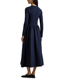 Robe manches longues en coton - Cruise Navy