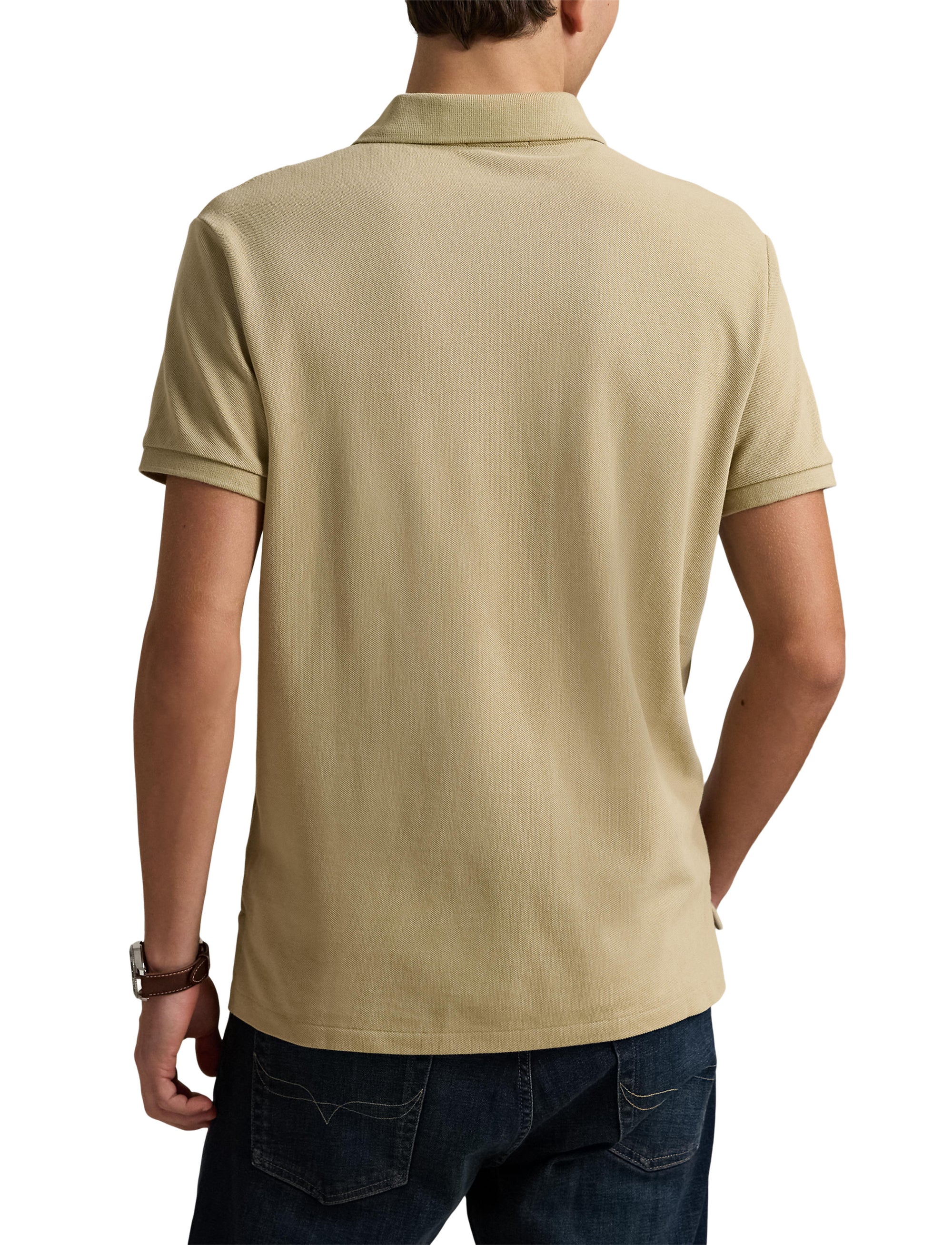 Polo coton piqué Slim Fit - Coastal Beige