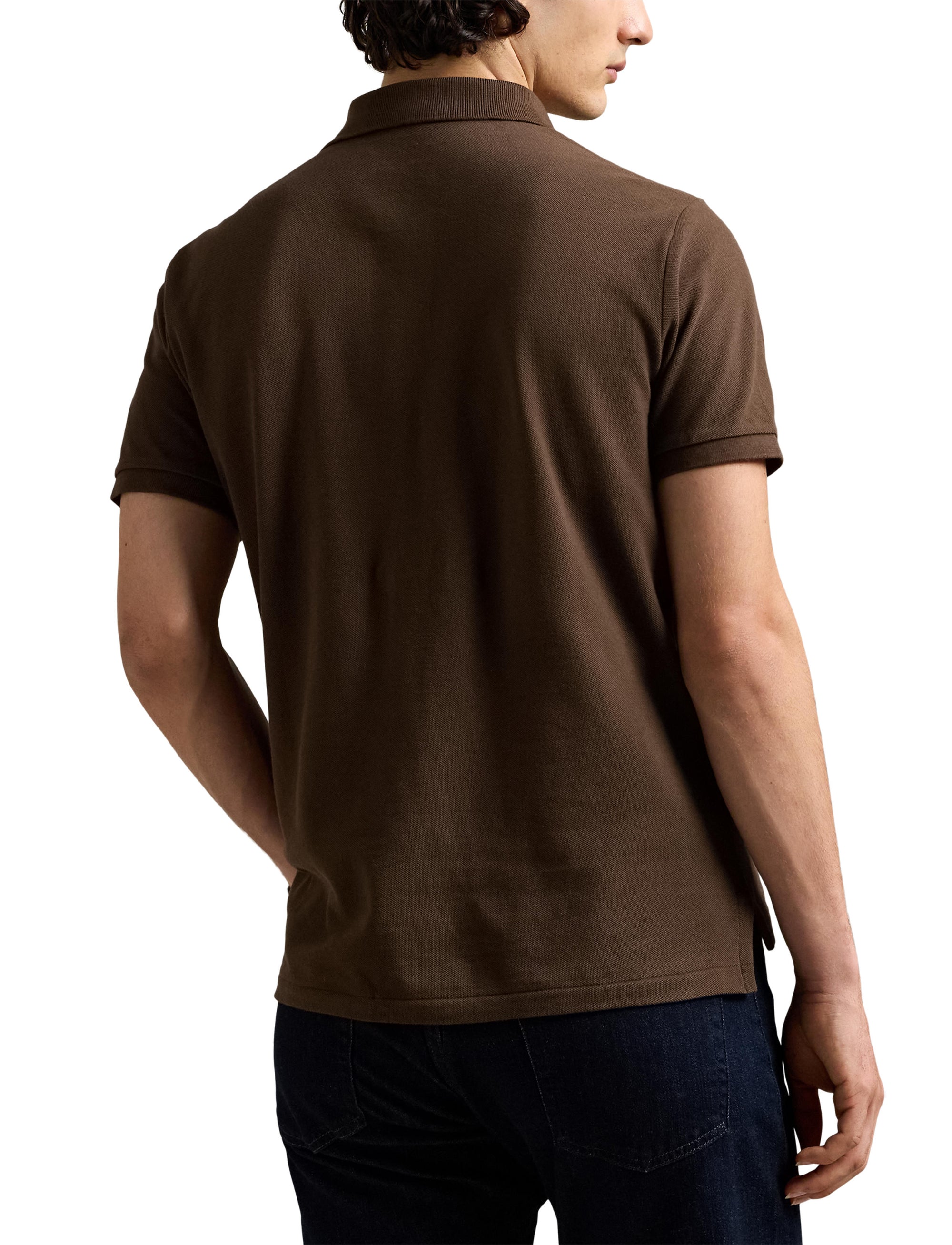 Polo coton piqué Slim Fit - Nutmeg Brown