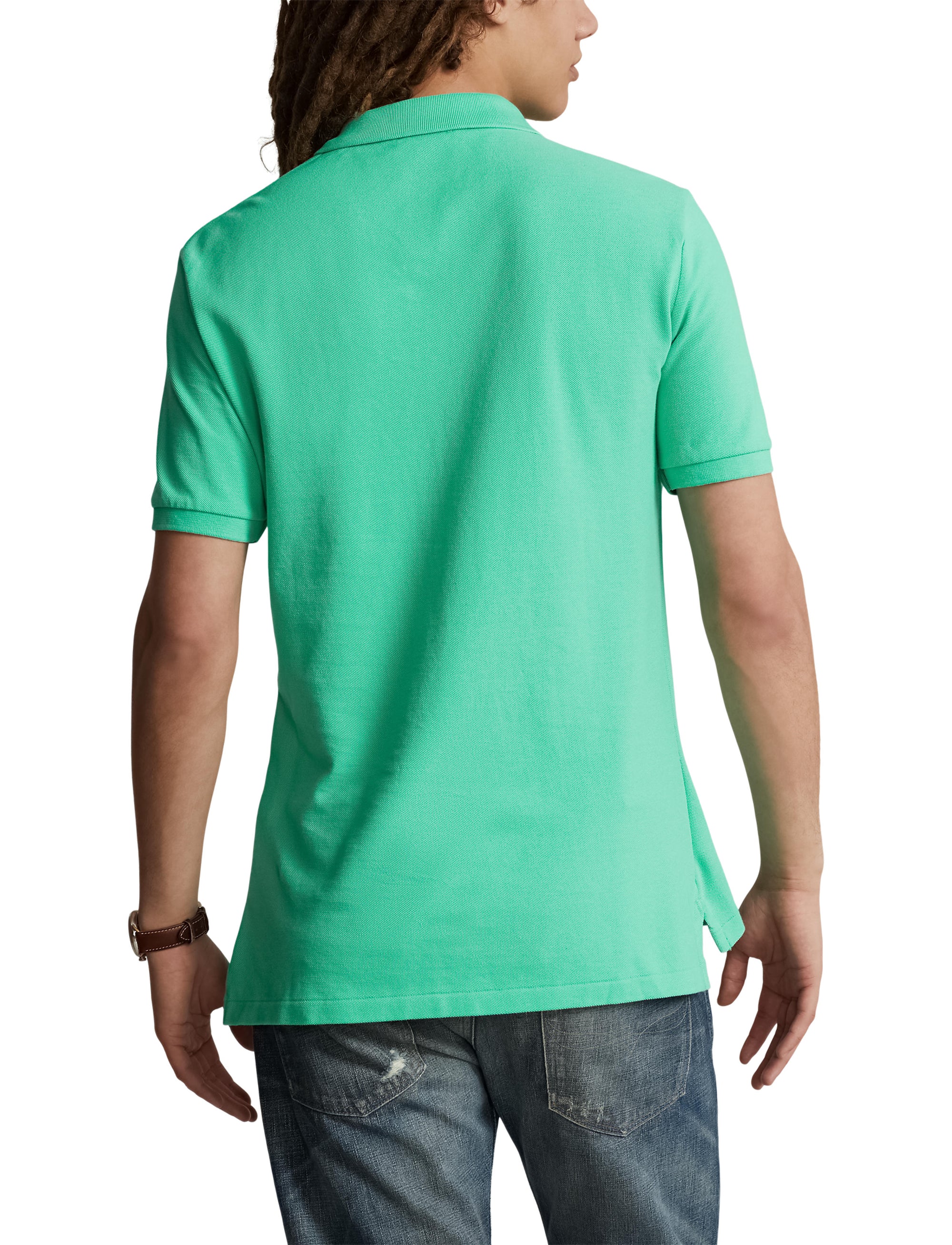 Polo coupe classique en coton piqué - Sunset Green