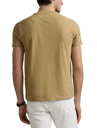 T-shirt col rond jersey Custom Slim Fit - Coastal Beige