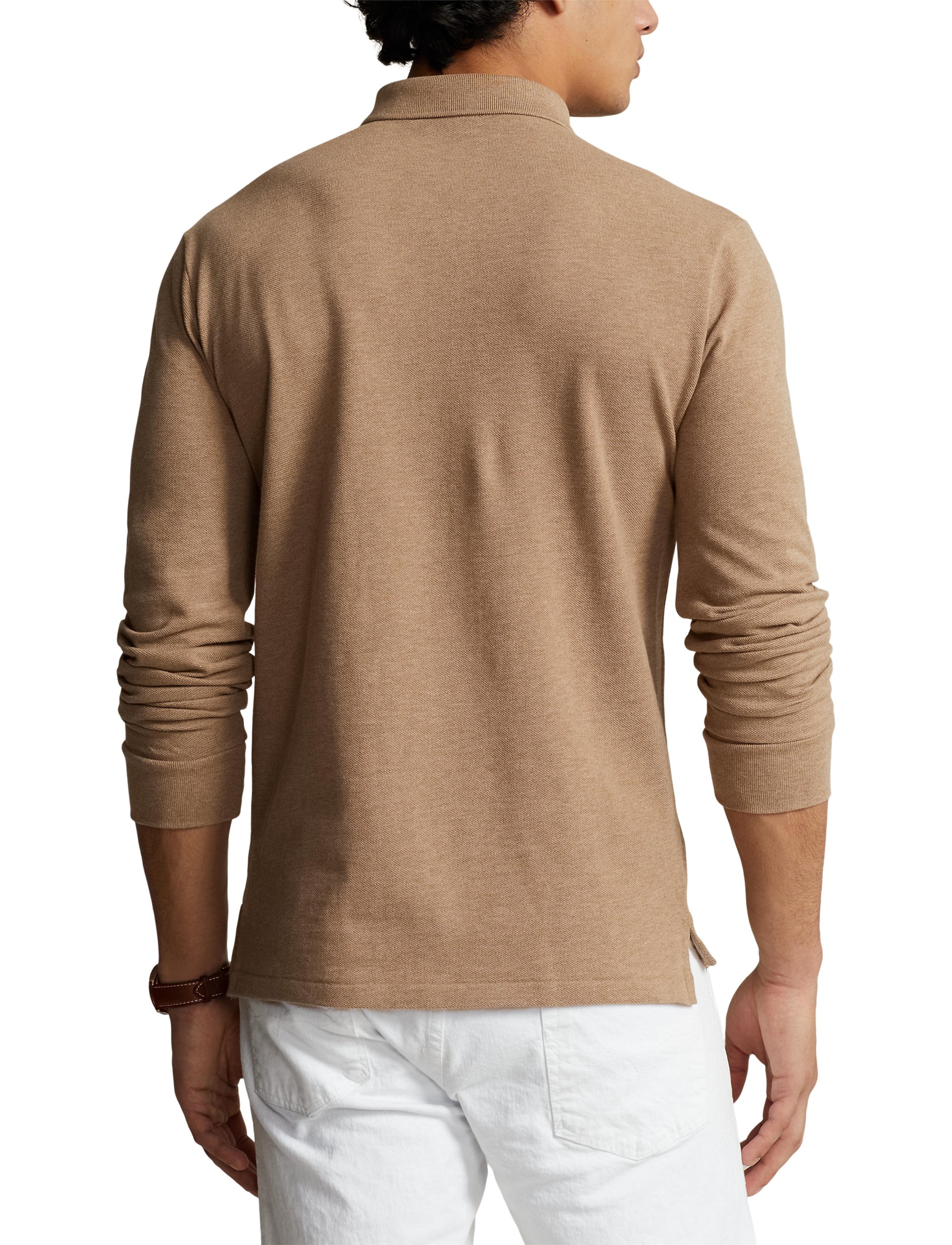 Polo coupe ajustée en piqué - Grey Cloud Heather