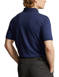 Polo en coton doux coupe ajustée - Spring Navy Heather