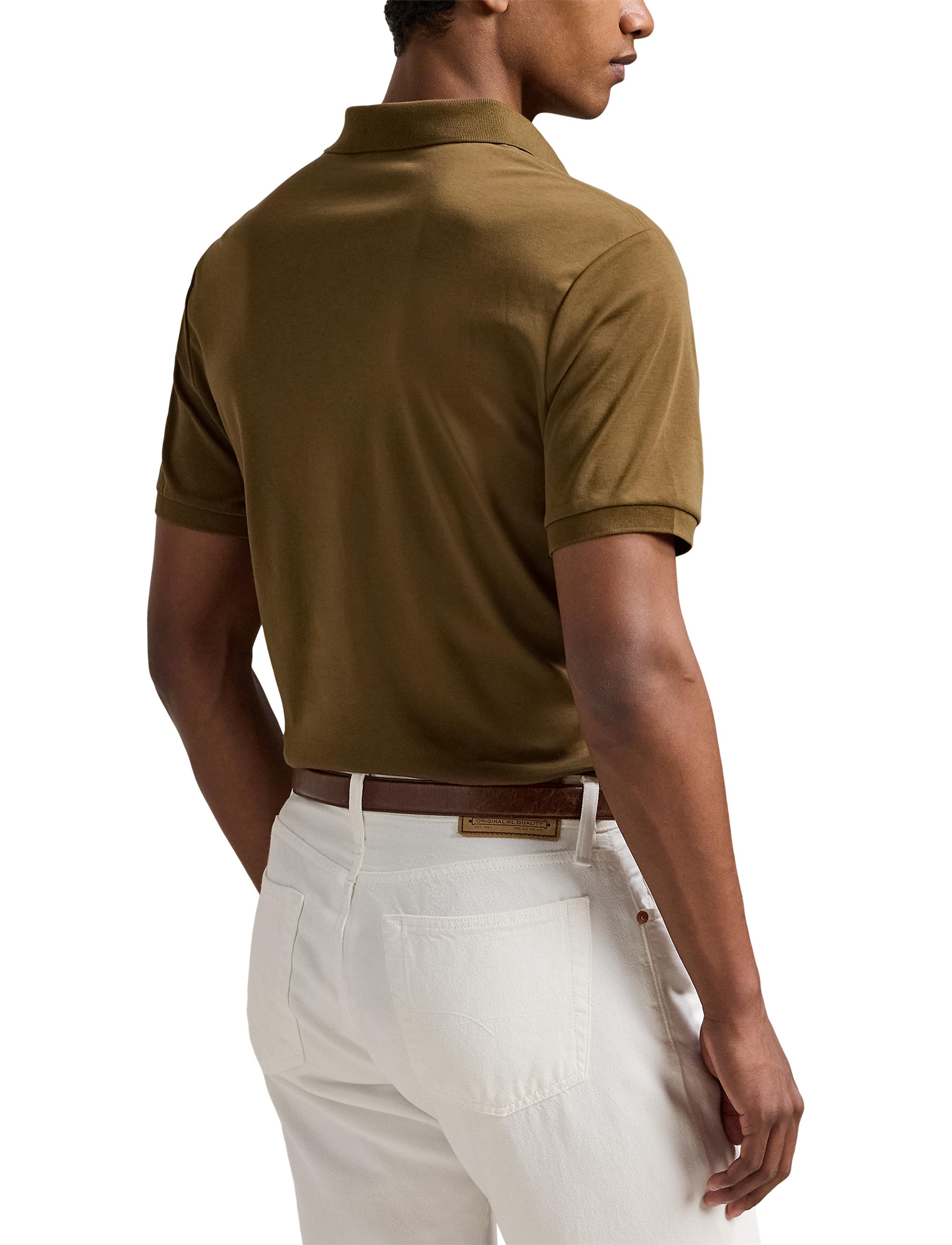 Polo coupe ajustée - Nature Brown