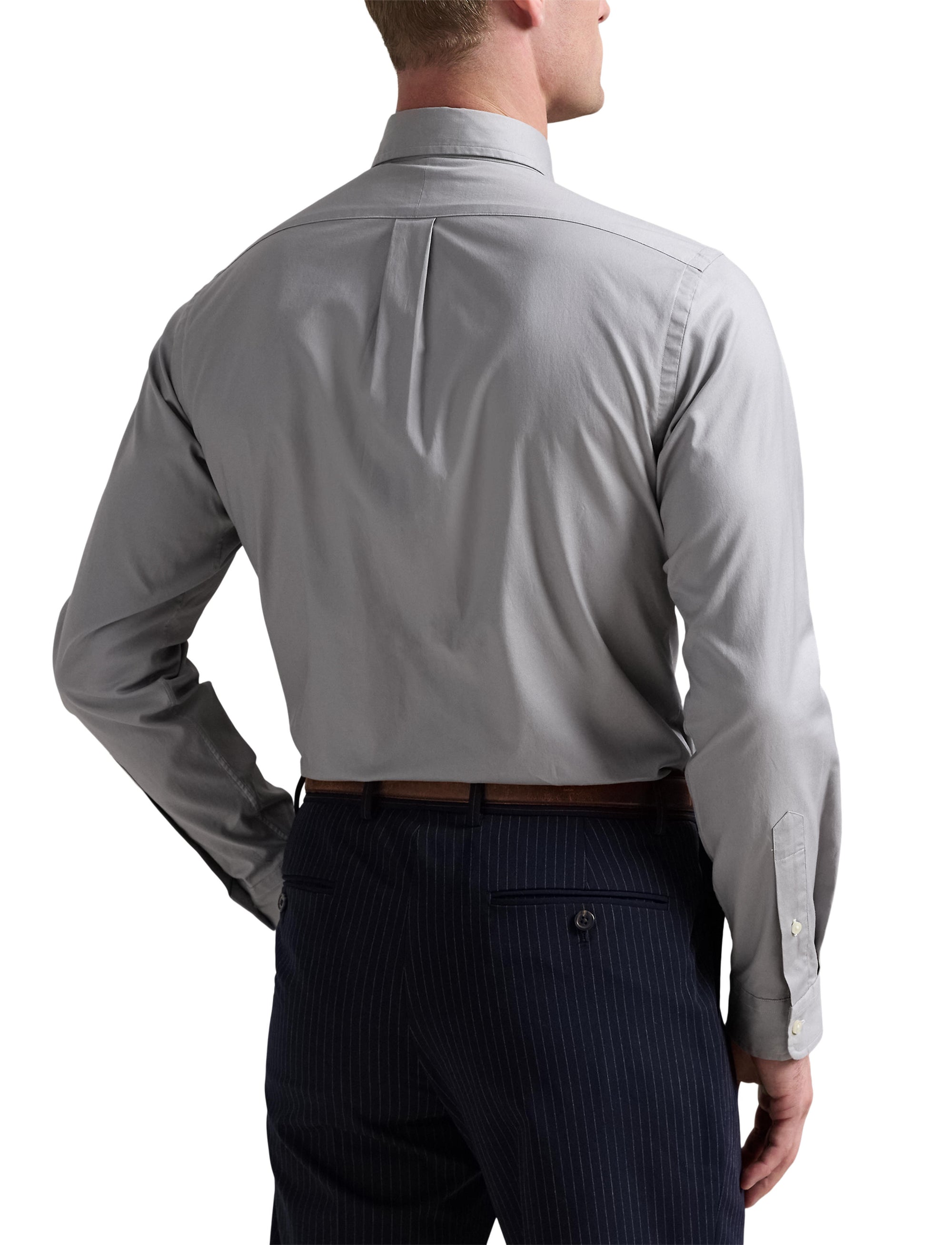 Chemise Oxford stretch Custom Fit - Grey