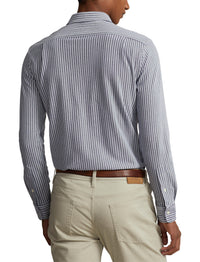 Chemise Oxford rayée coupe ajustée - Newport Navy & White