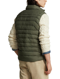 Water-repellent stowable waistcoat - Thermal Green