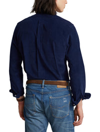 Fitted corduroy shirt - Newport Navy