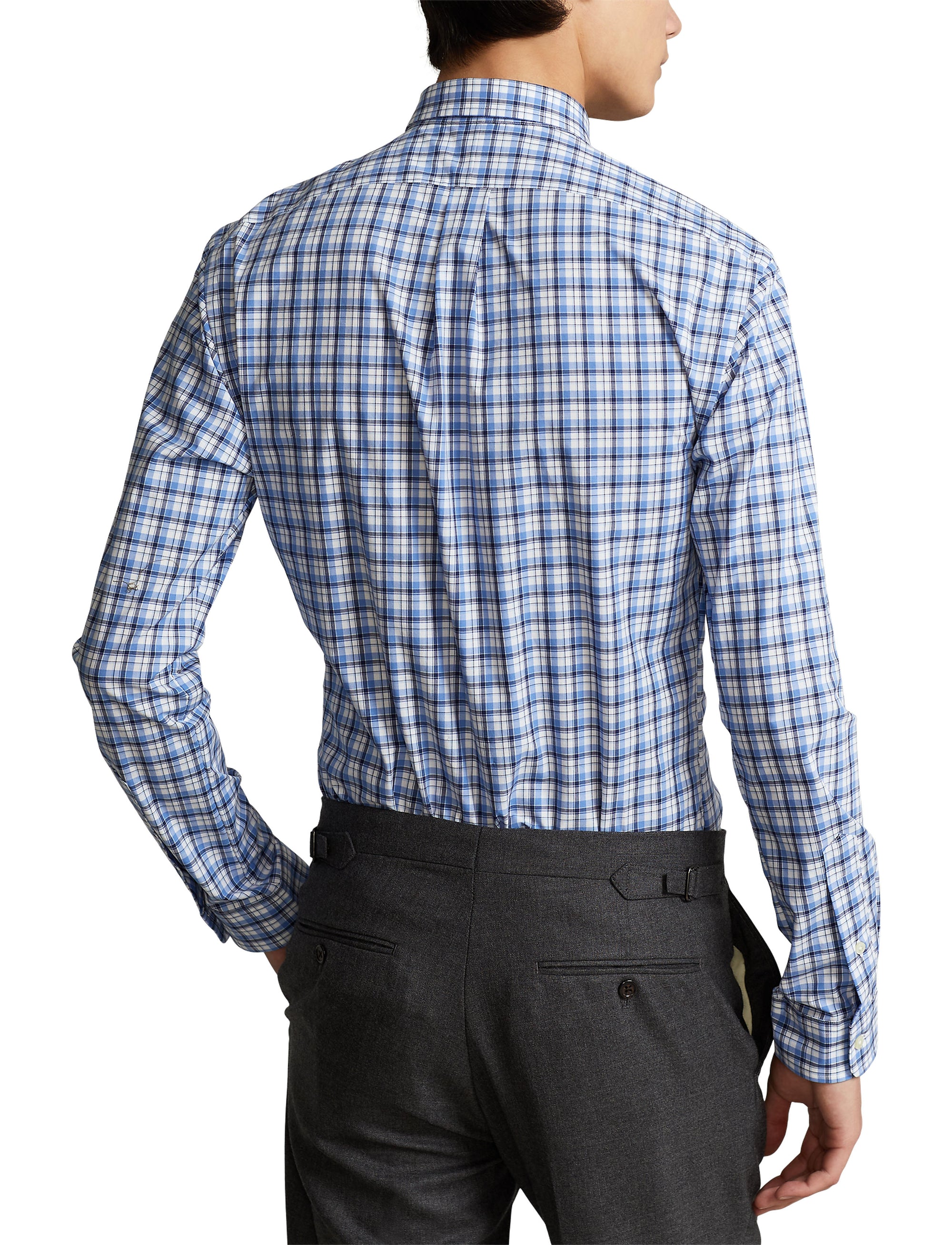 Chemise Slim Fit en popeline stretch - Blue & Multicolore