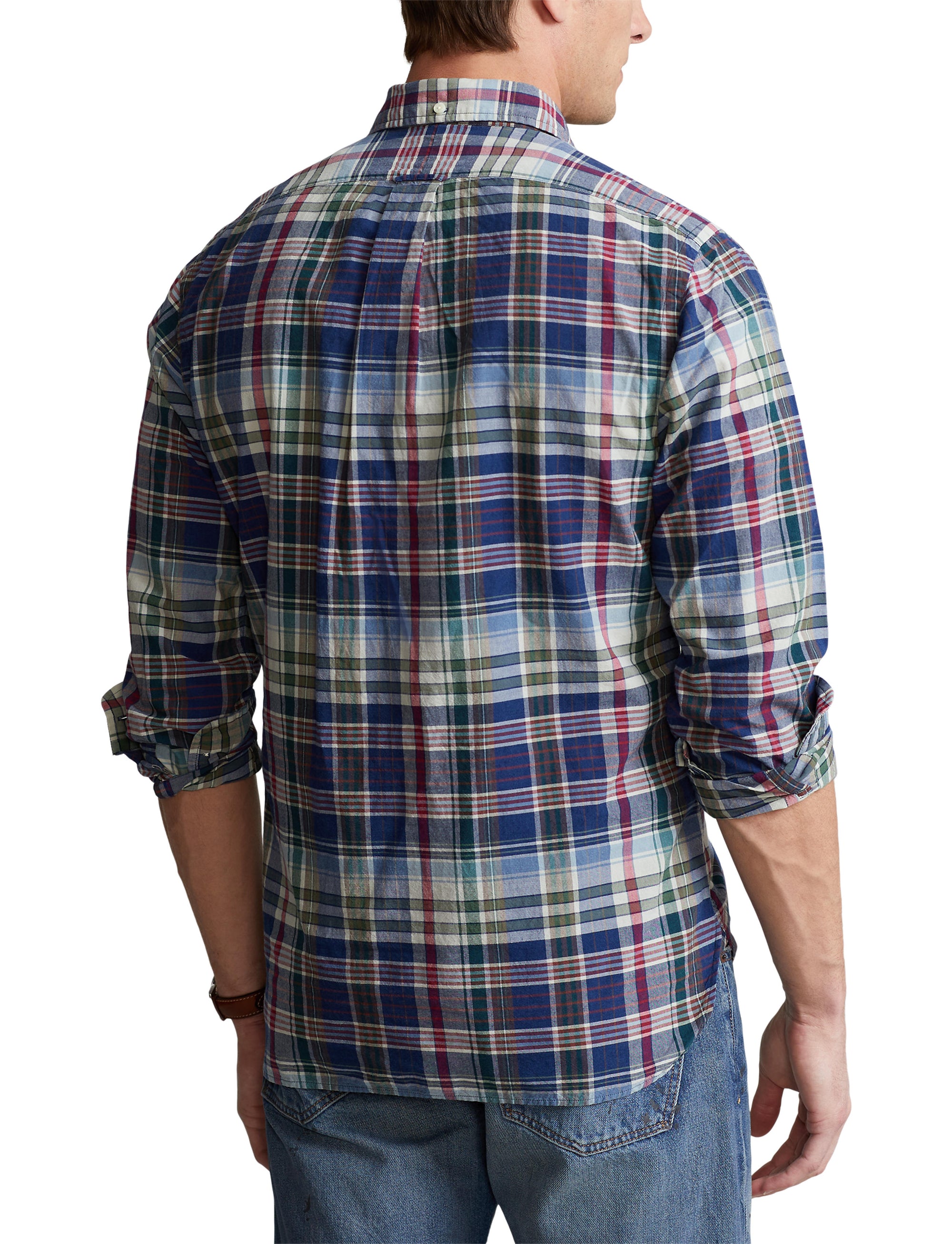 Chemise Classic Fit en coton madras - Navy, Red & Multicolore