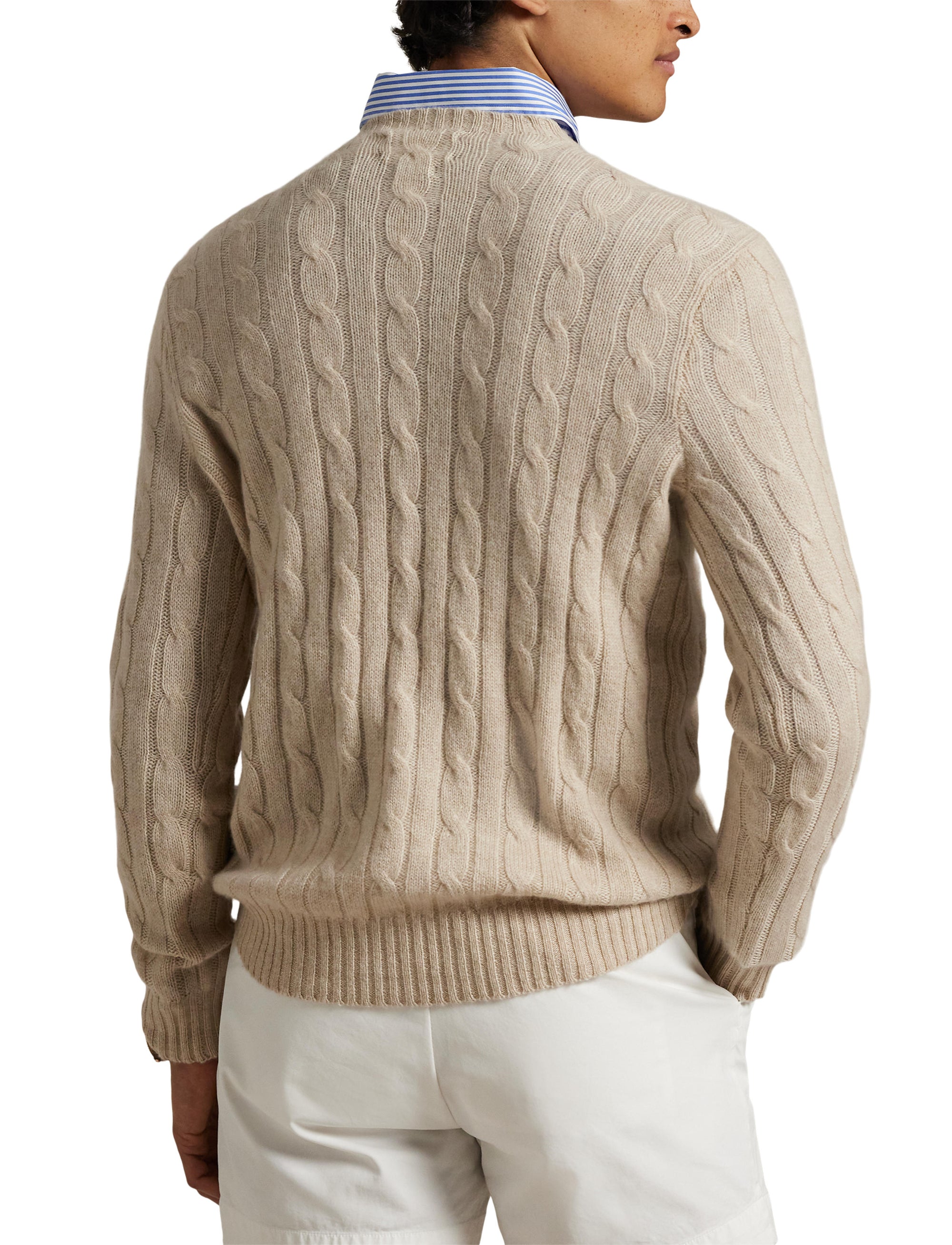 Pull iconique en cachemire torsadé - Natural Cream Heather