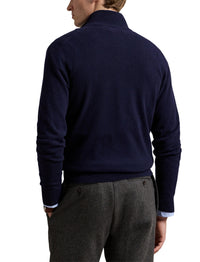 Pull demi-zippé en laine - Hunter Navy