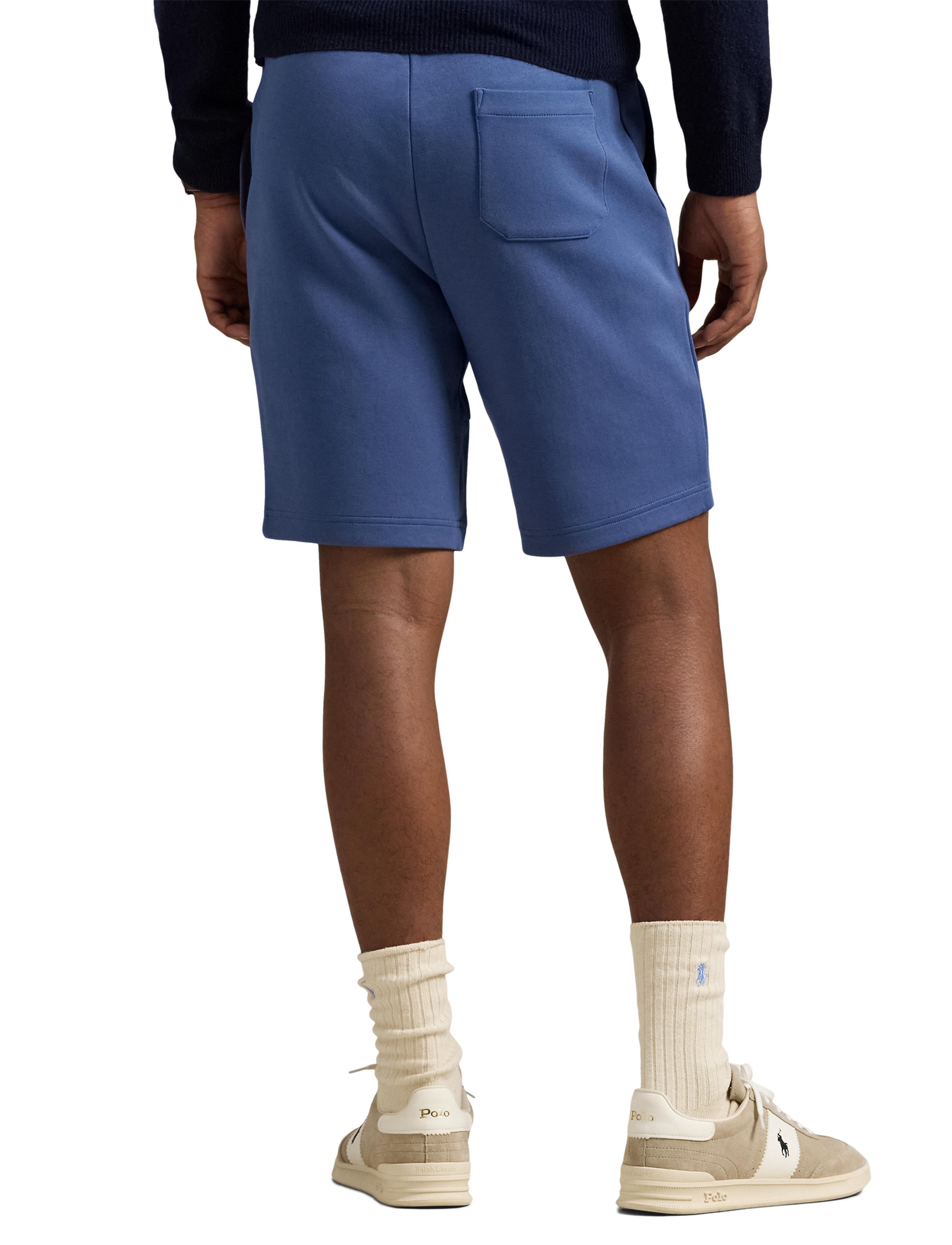 Double knit shorts - Earth Blue