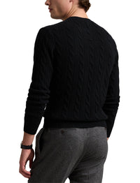 Pull en laine torsadée - Polo Black