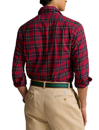 Chemise écossaise ajustée en sergé - Red, Navy & Multicolore
