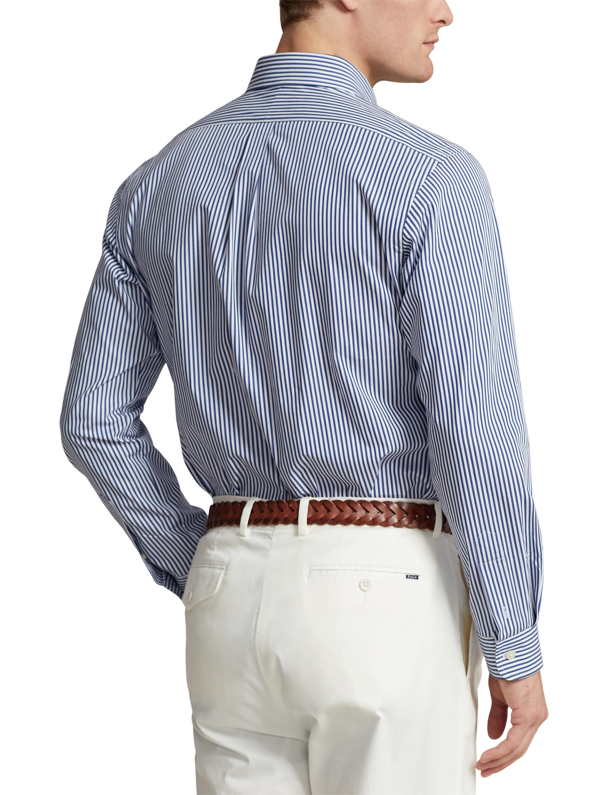 Chemise à manches longues - Navy & White