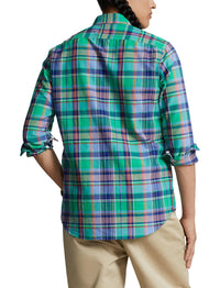 Chemise workwear Oxford écossaise - Green, Blue & Multicolore