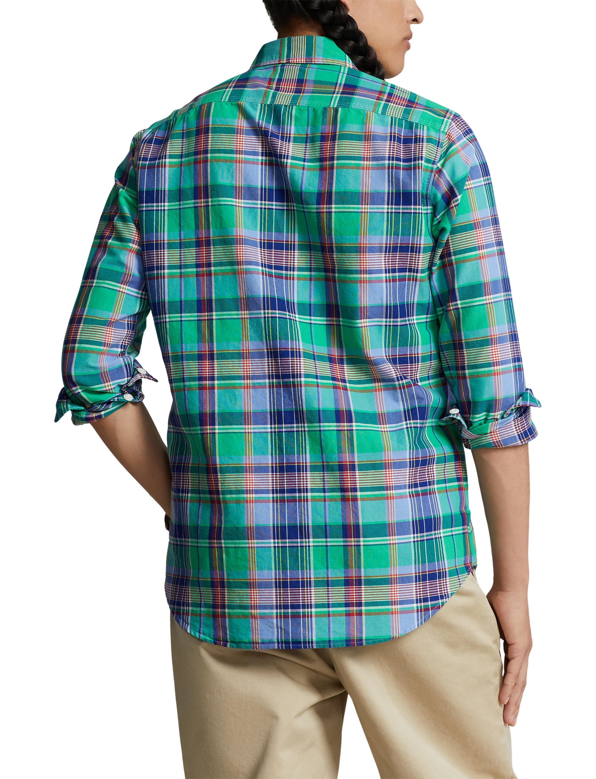 Chemise workwear Oxford écossaise - Green, Blue & Multicolore
