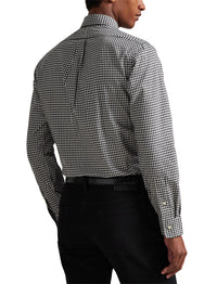 5pcs / NEW // 4192B NERO/BLANC SPORT SHIRT LONG SLEEVE CUBDPPCS