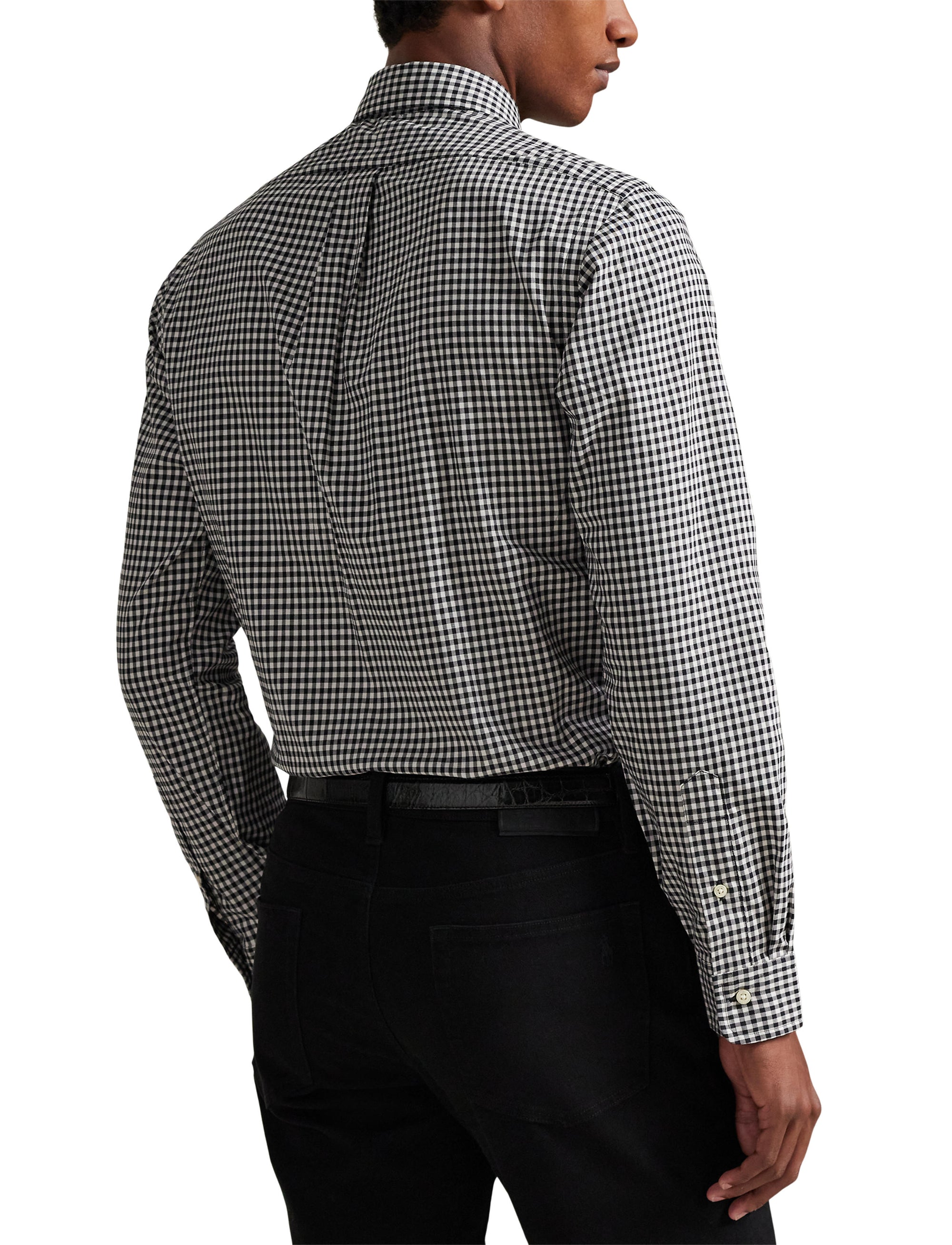 5pcs / NEW // 4192B NERO/BLANC SPORT SHIRT LONG SLEEVE CUBDPPCS