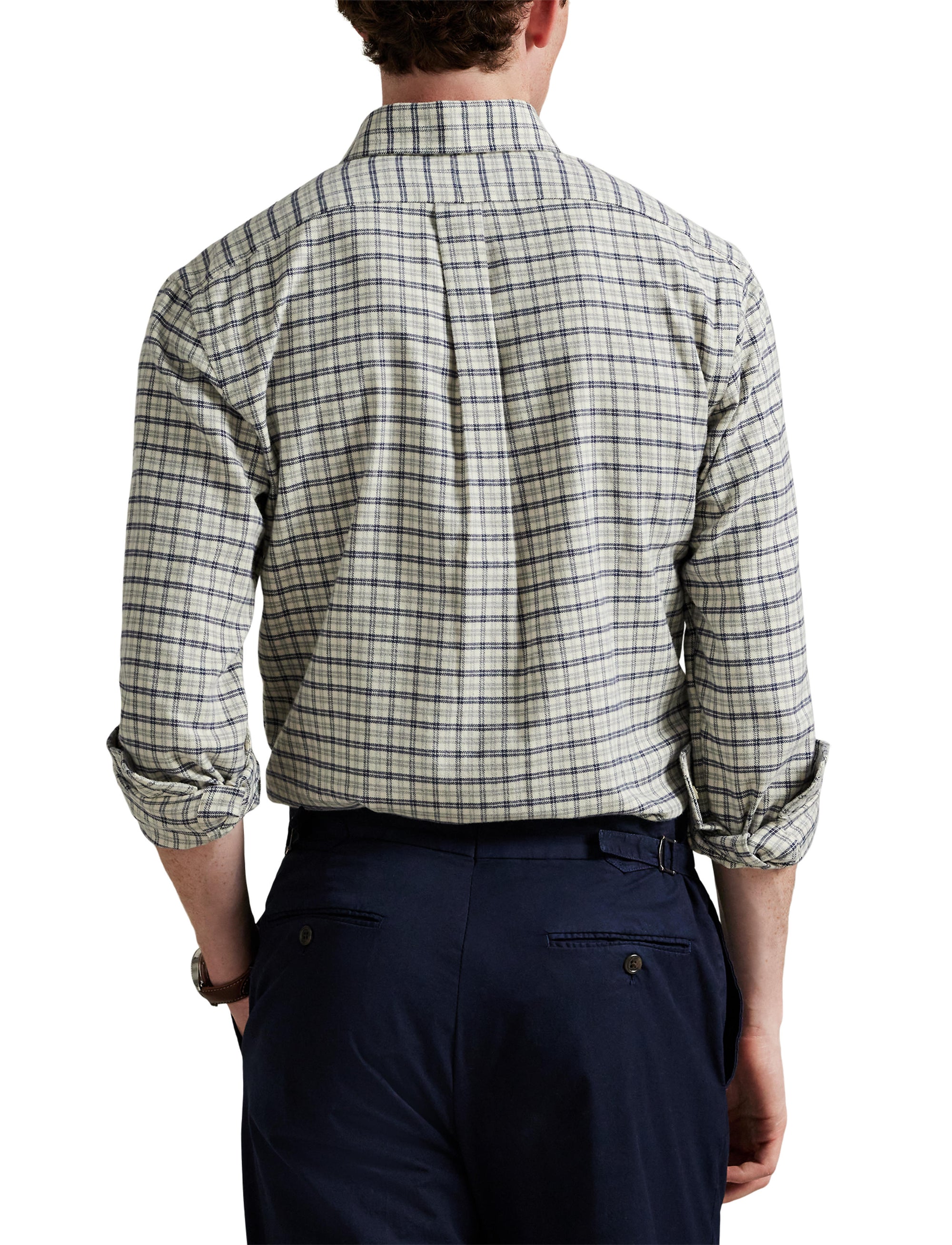 7pcs / NEW // 6948 WHITE GREY HEATHER MULTI SPORT SHIRT LONG SLEEVE CUBDPPCS