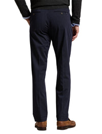 Pantalon performance en sergé stretch - Navy Pinstripe