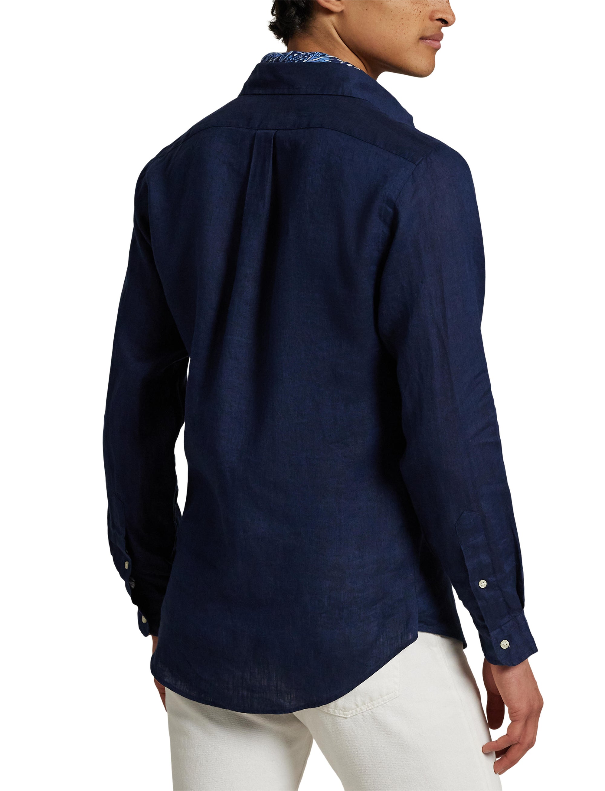 Chemise Slim Fit en lin - Newport Navy