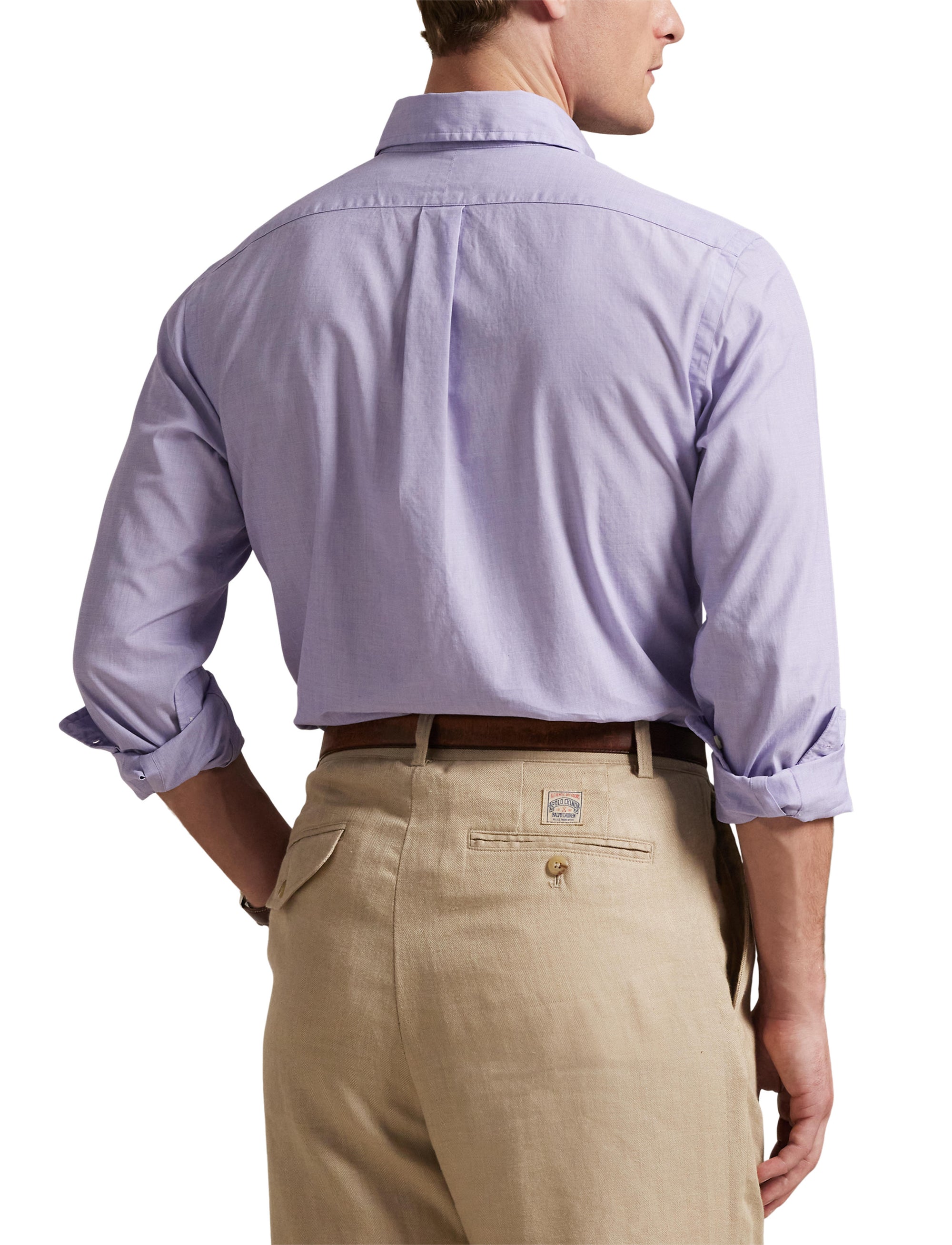 Chemise fil-à-fil Classic Fit - Lavender & White