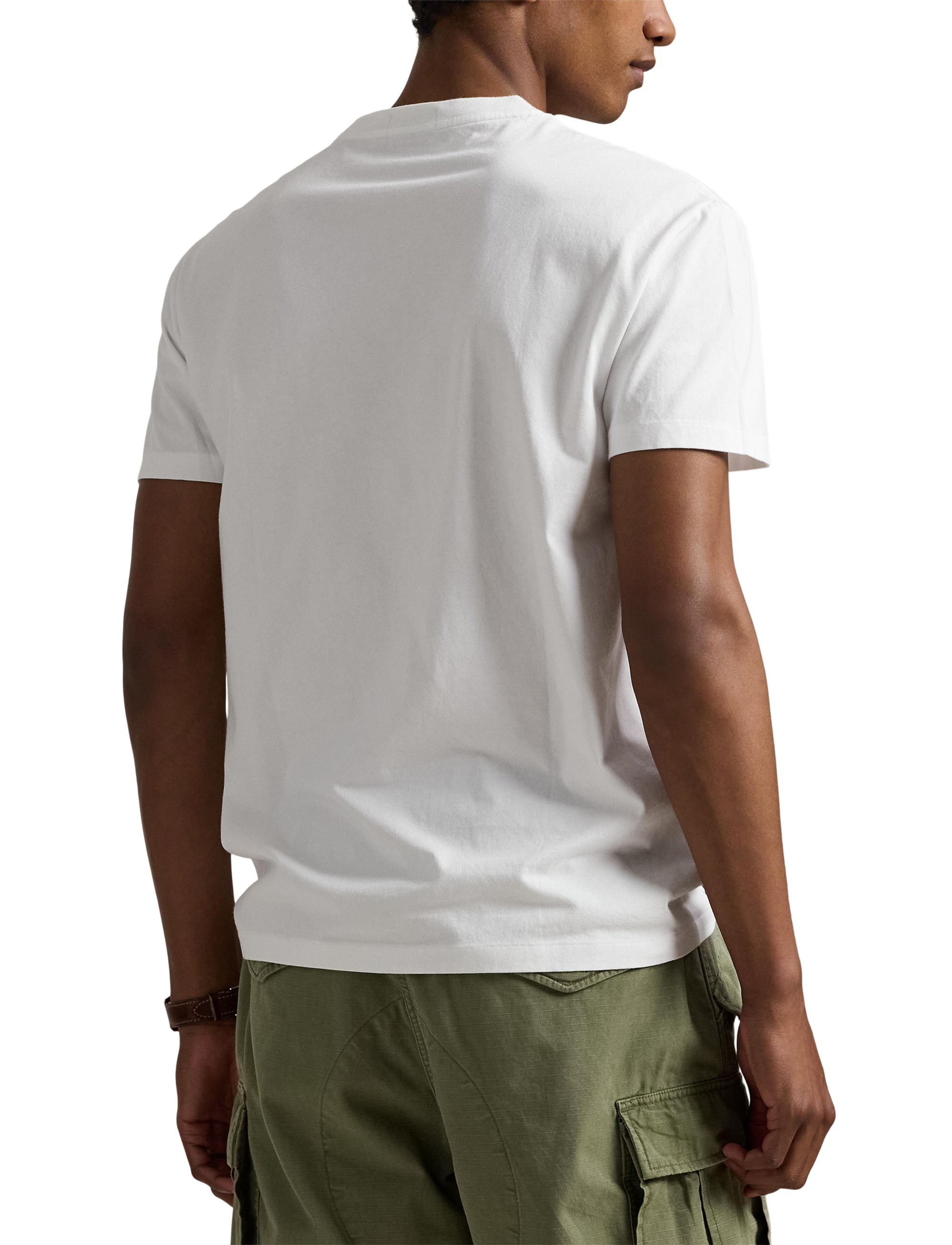 T-shirt à logo Custom Slim Fit - White