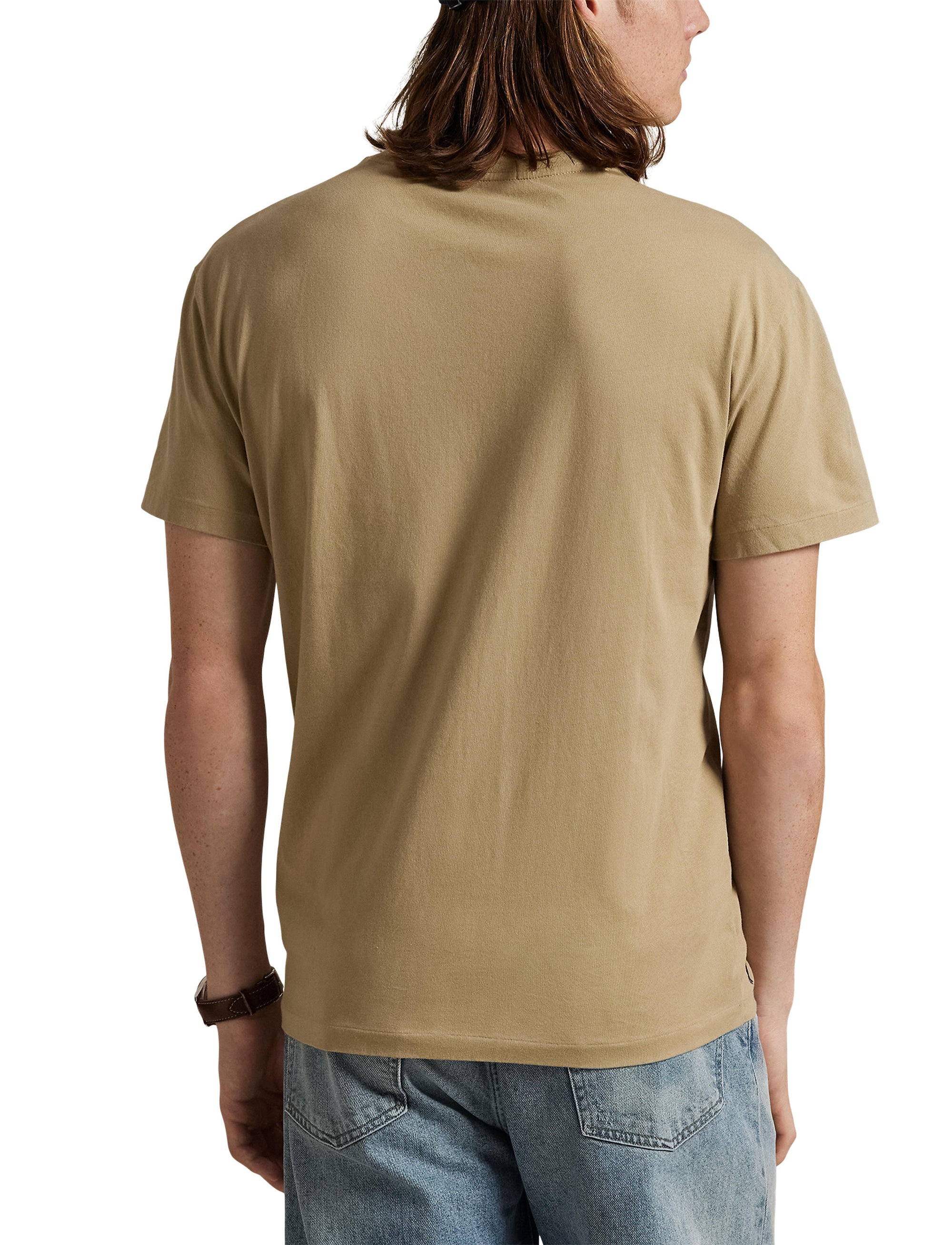 T-shirt à logo Custom Slim Fit - Surrey Tan