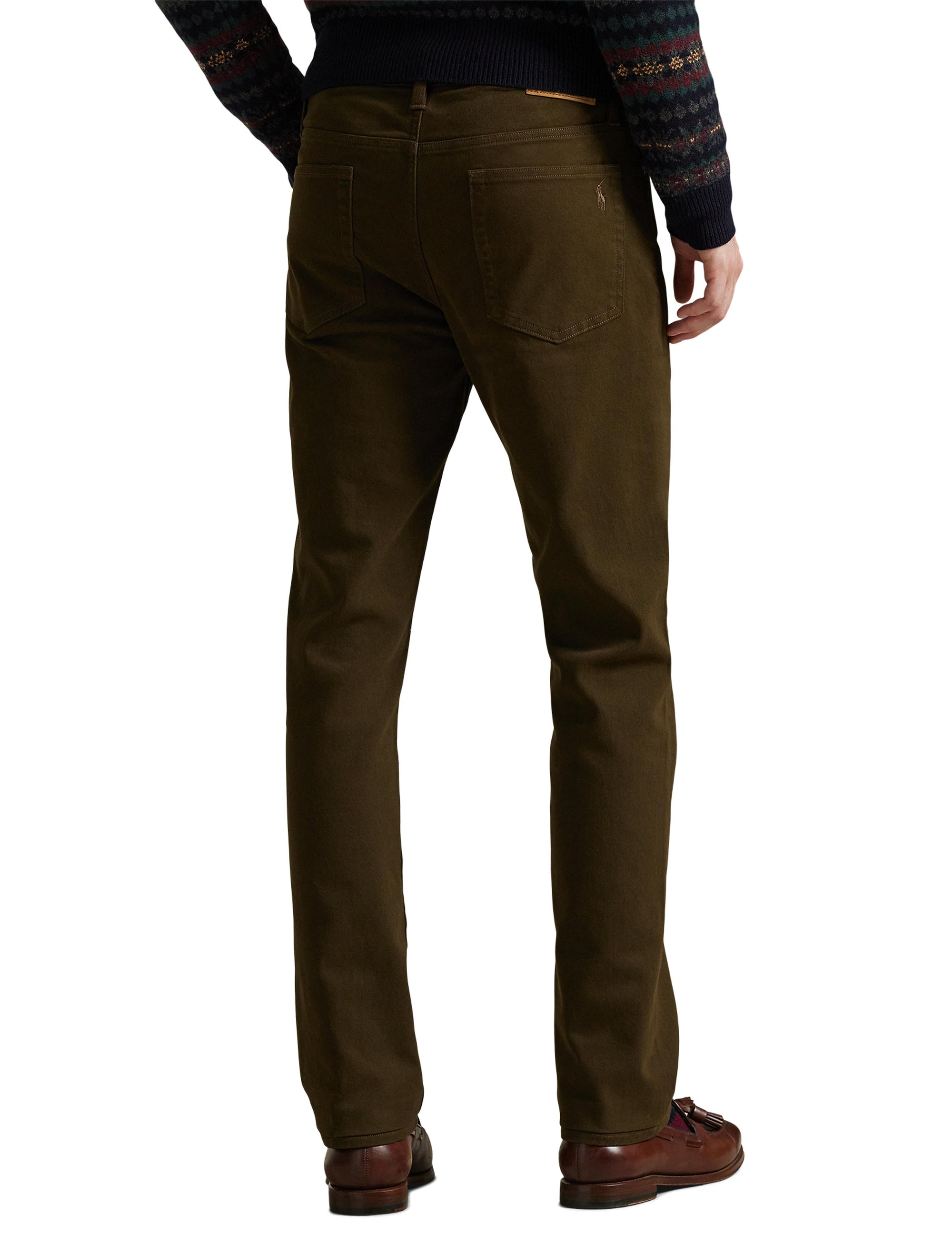 Pantalon slim droit Varick en sergé stretch - Dark Brown