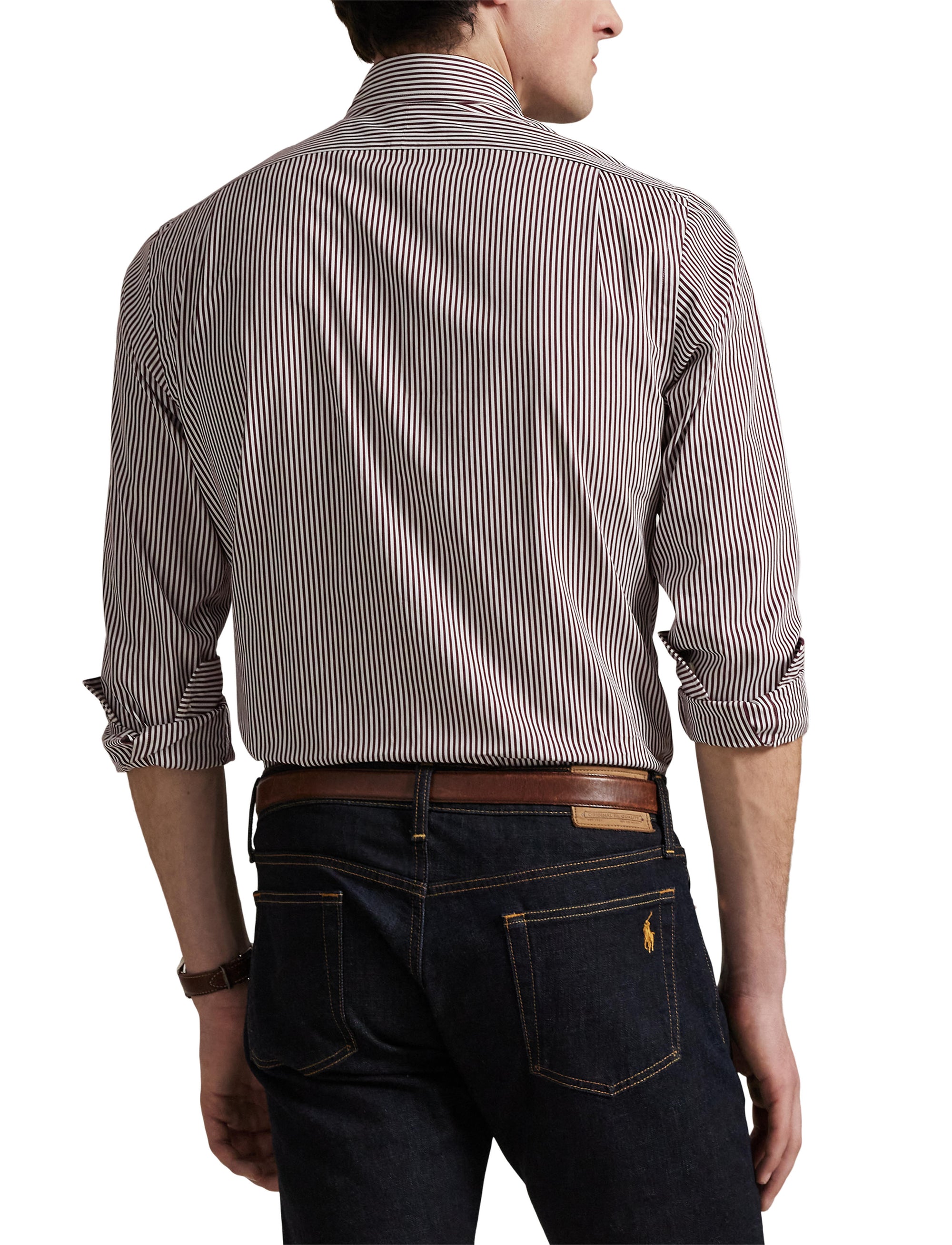 4pcs / NEW // 5846B CLASSIC WINE WHITE SPORT SHIRT LONG SLEEVE CUESTPPCS
