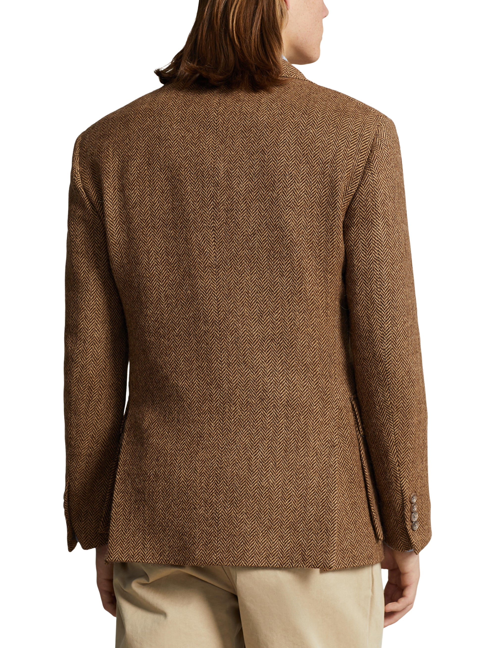 La veste RL67 à chevrons en laine - Brown & Camel
