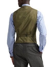 Gilet en tweed écossais - Loden & Multicolore