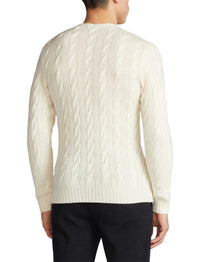Pull en cachemire torsadé - Classic Cream