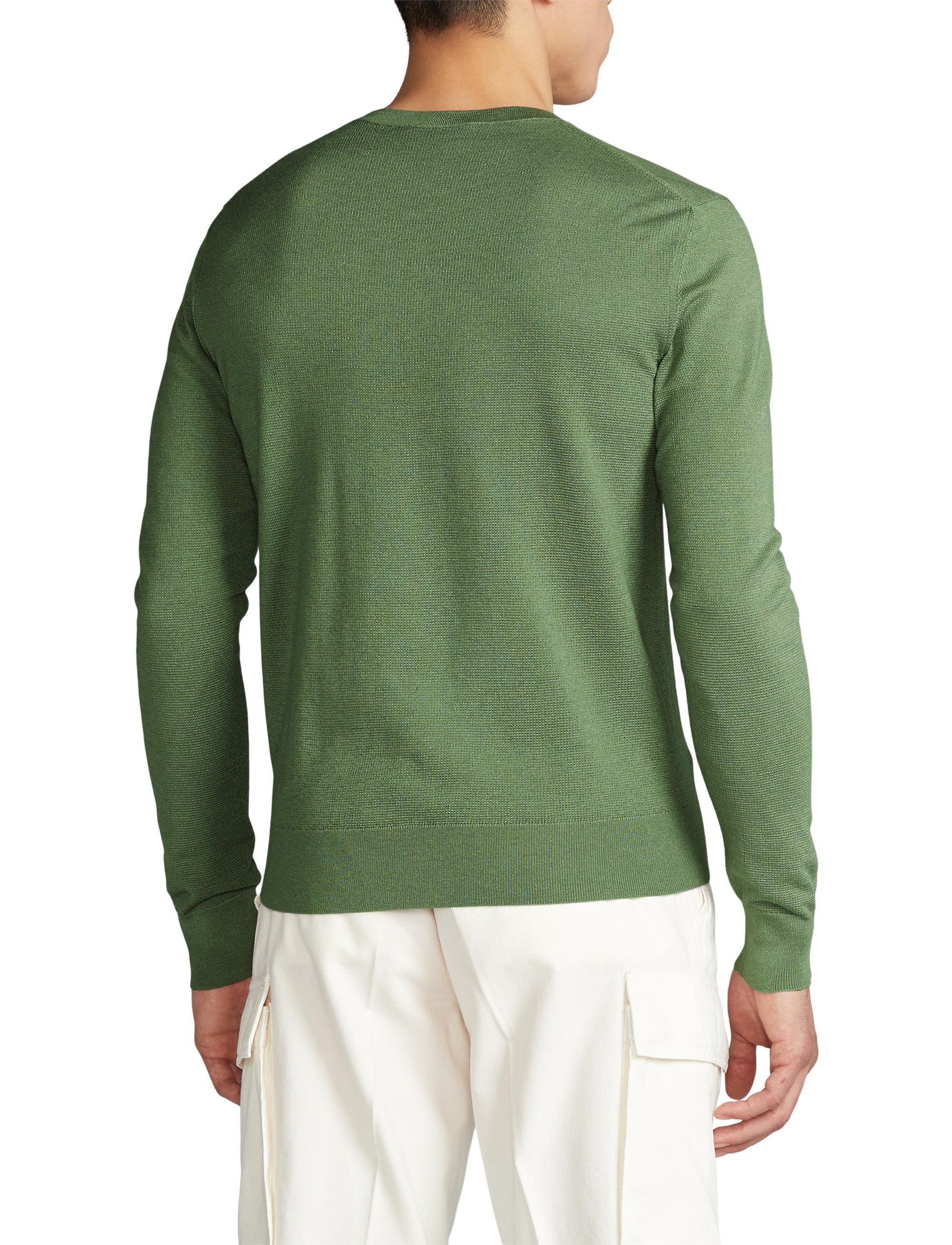 Pull col rond en soie - Sea Spray