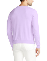 Pull col rond en coton - Lilac
