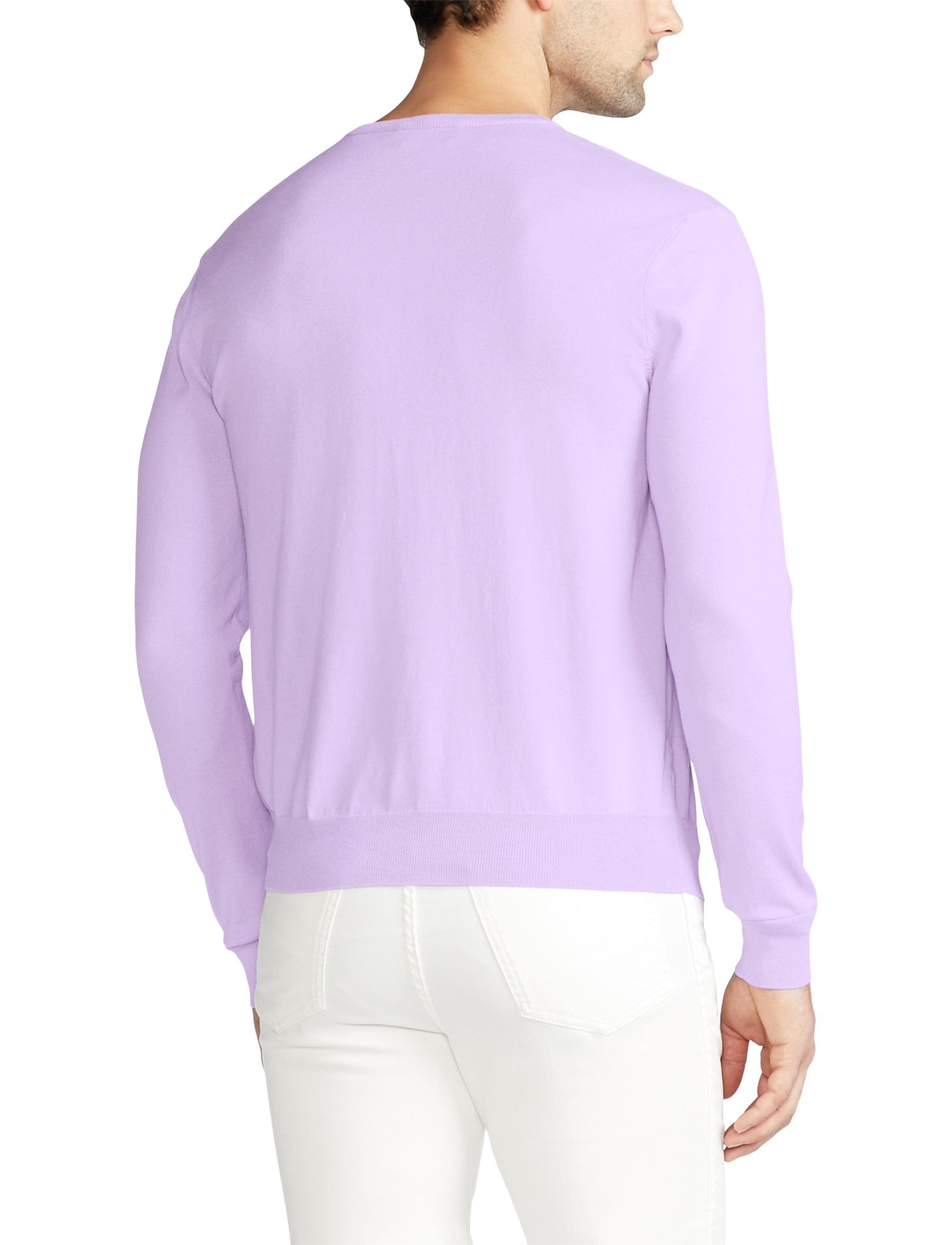 Pull col rond en coton - Lilac