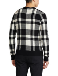 Pull en cachemire écossais - Classic Black With Lux Cream