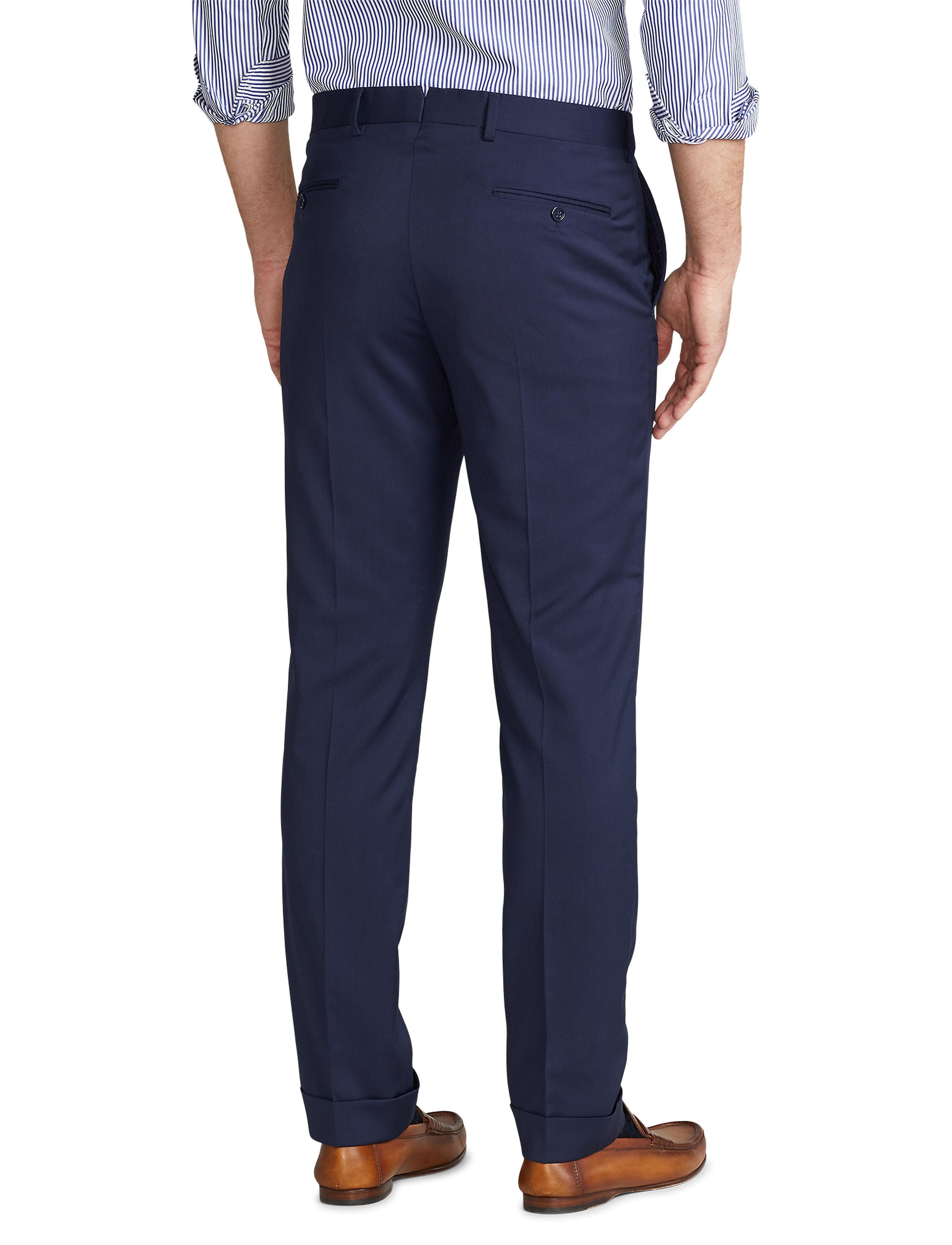 Gregory trousers in wool twill - Classic Navy