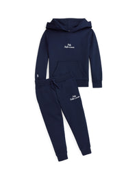 Sweat à capuche maille double à logo - Cruise Navy