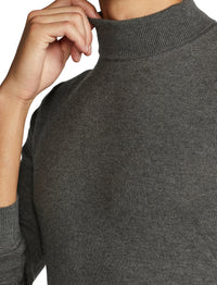 Pull col roulé en cachemire - Gris