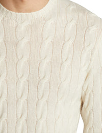 Pull en cachemire torsadé - Classic Cream