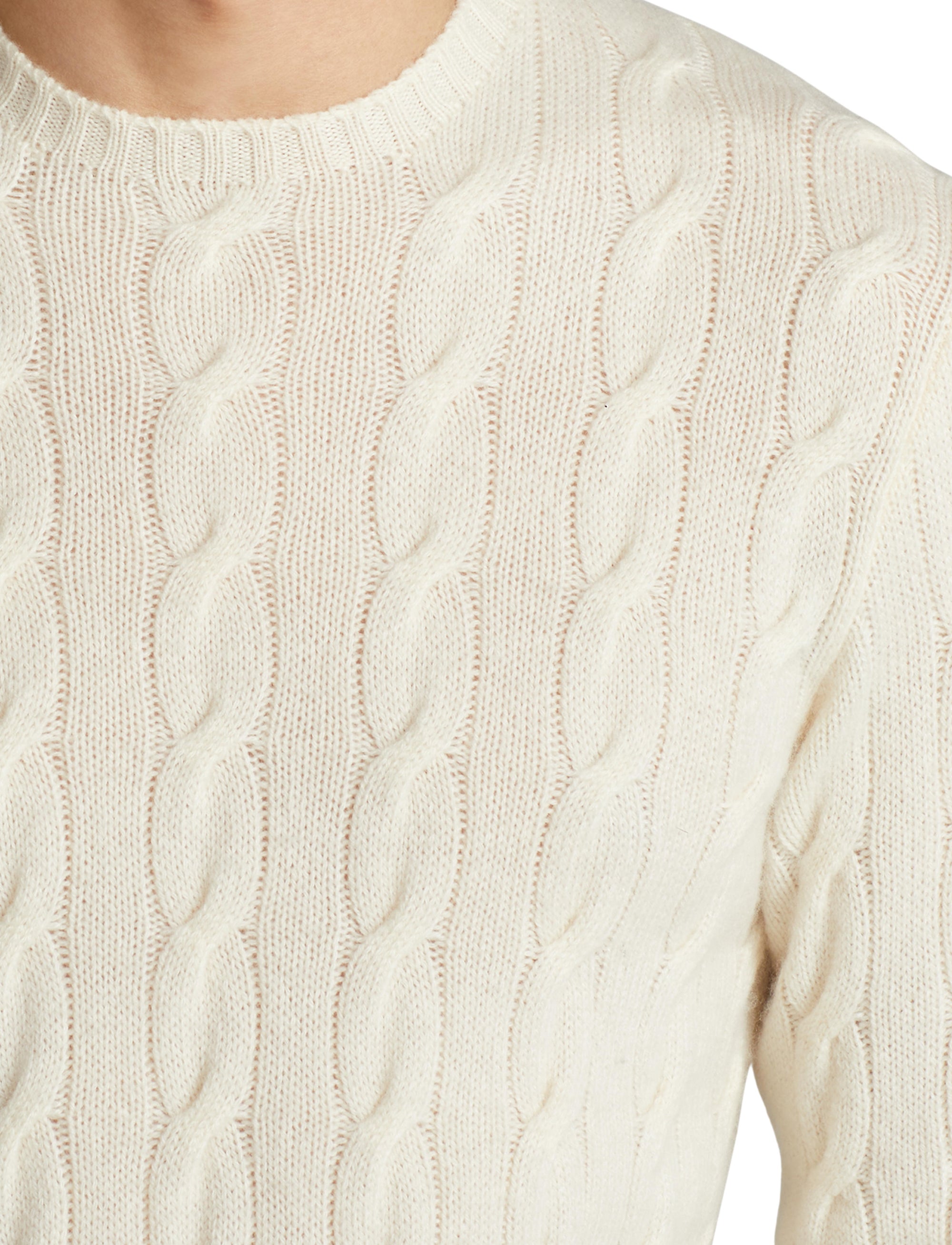 Pull en cachemire torsadé - Classic Cream