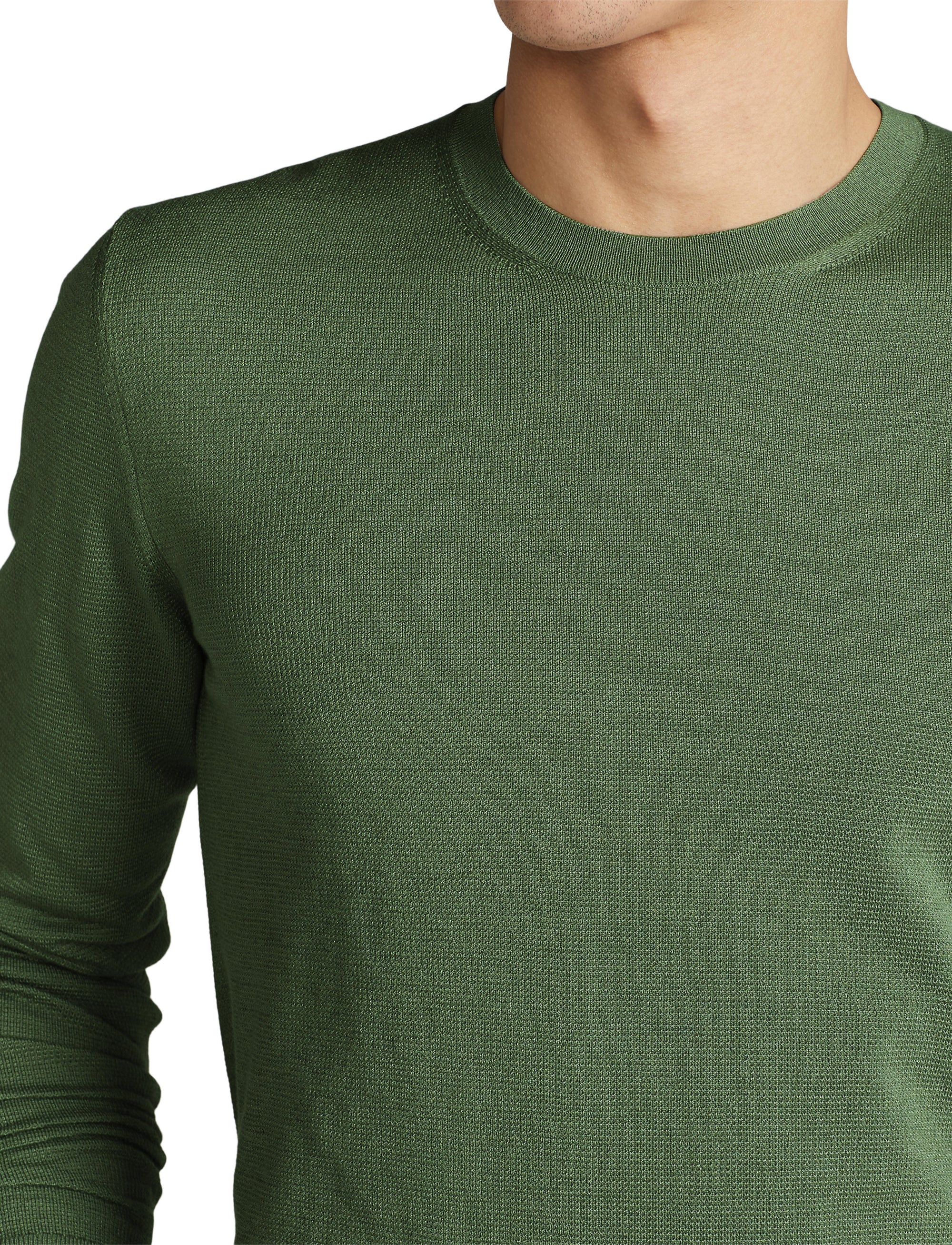 Pull col rond en soie - Sea Spray
