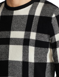 Pull en cachemire écossais - Classic Black With Lux Cream