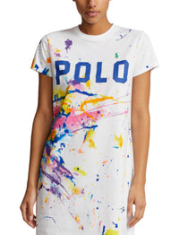 T-shirt dress with paint splatter - Paint Splatter