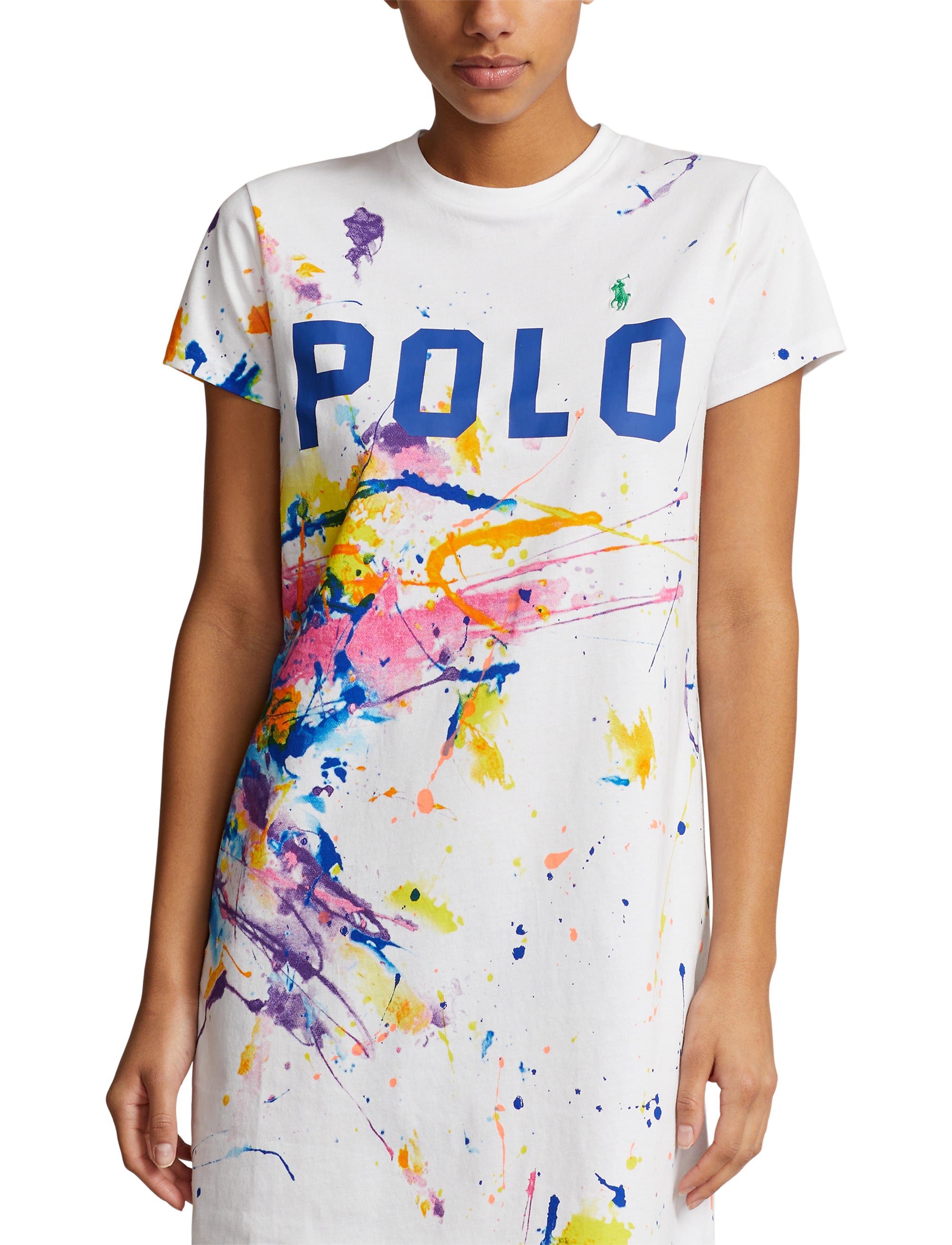 T-shirt dress with paint splatter - Paint Splatter