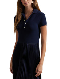 Polo dress with pullover top - Hunter Navy