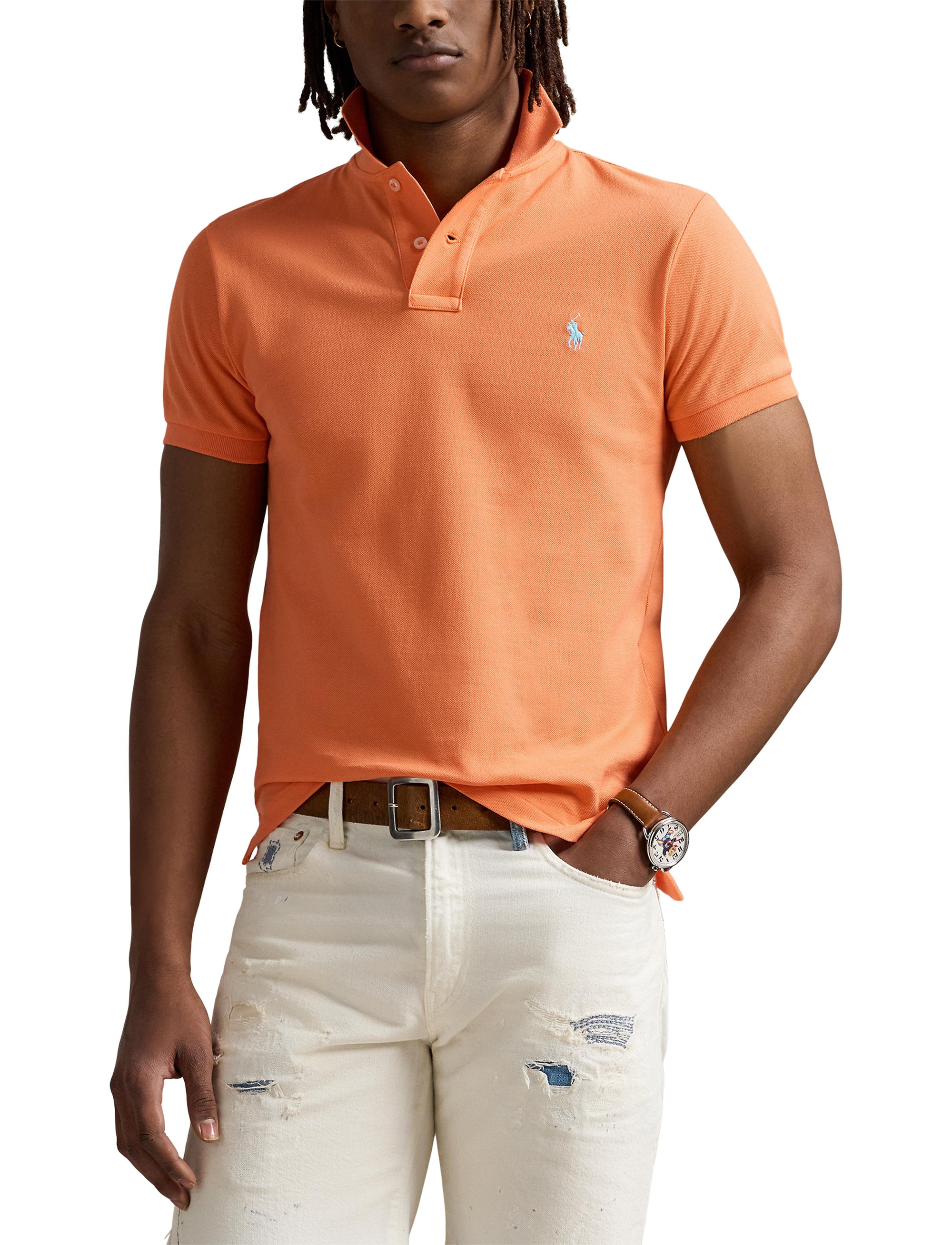 Polo coton piqué Slim Fit - Classic Peach
